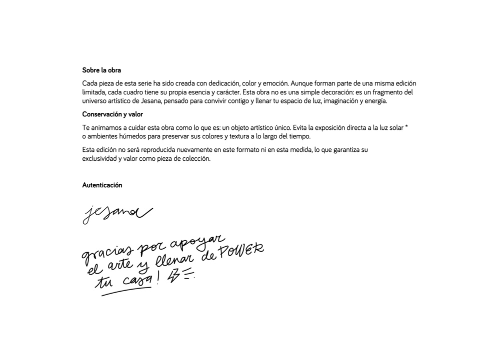 Cuadro de edición limitada Power in Bloom