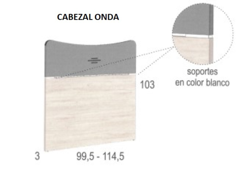 cópia da onda de cabeça com ou sem cama 90 ou 105 CLEO