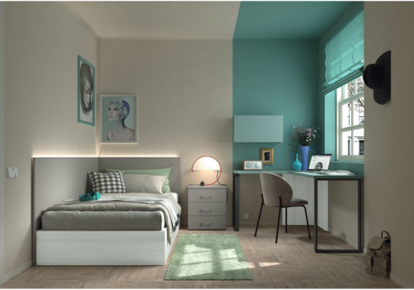 Mesa estudio cajonera 3 cajones corban PLUS