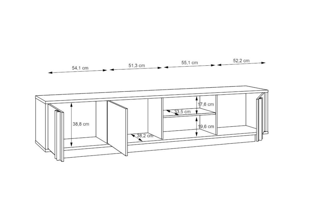 Mesa de televisión SNOW