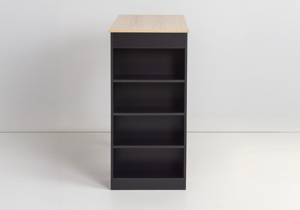 Mesa alta con estantes ALEX