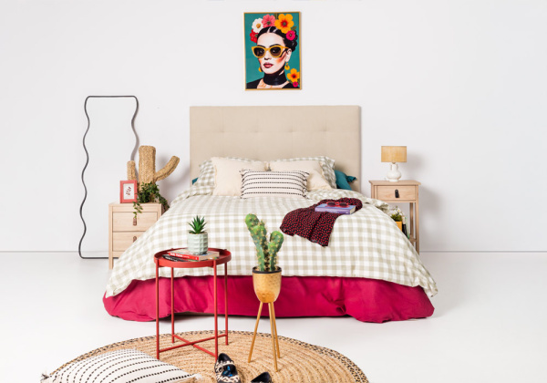 Cabeceira estofada em tecido capitoné RAWI