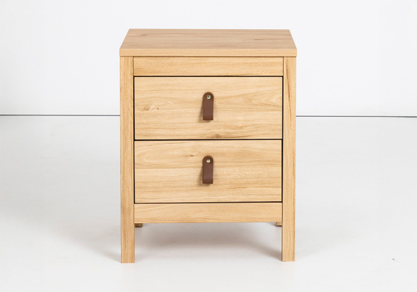 Mesita de noche 2 cajones LILLA