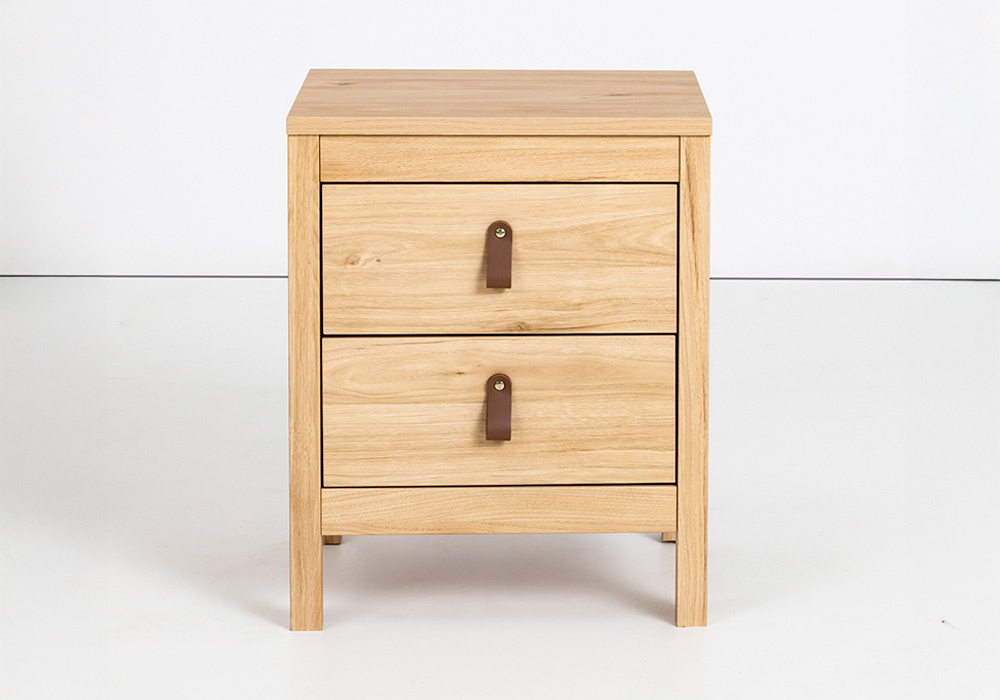 Mesita de noche 2 cajones LILLA