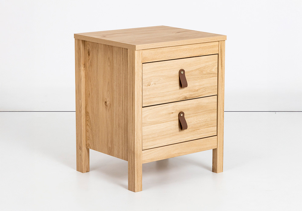 Mesita de noche 2 cajones LILLA