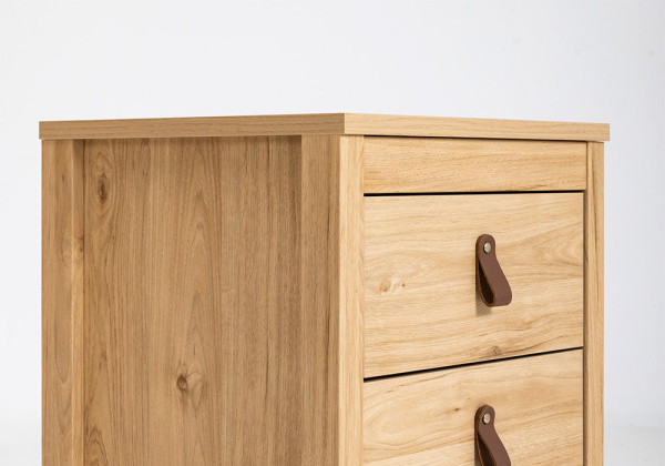 Mesita de noche 2 cajones LILLA