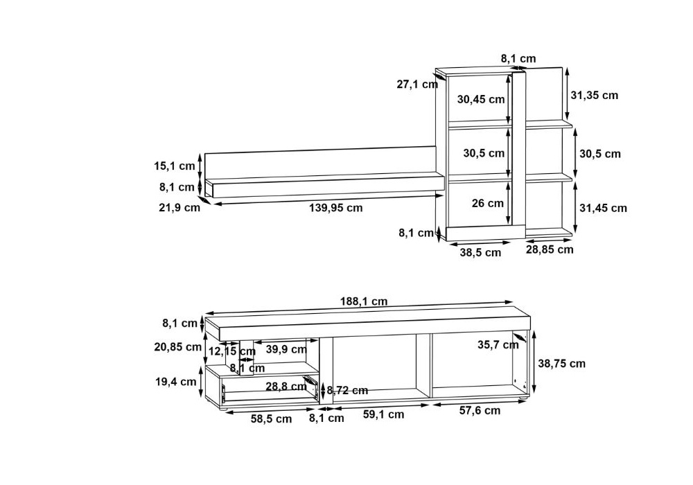 Mueble para salón JULIA