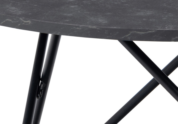 Mesa centro redonda negra FJORD