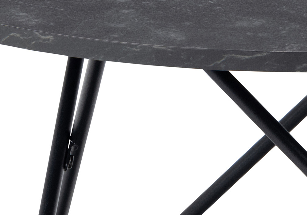 Mesa centro redonda negra FJORD