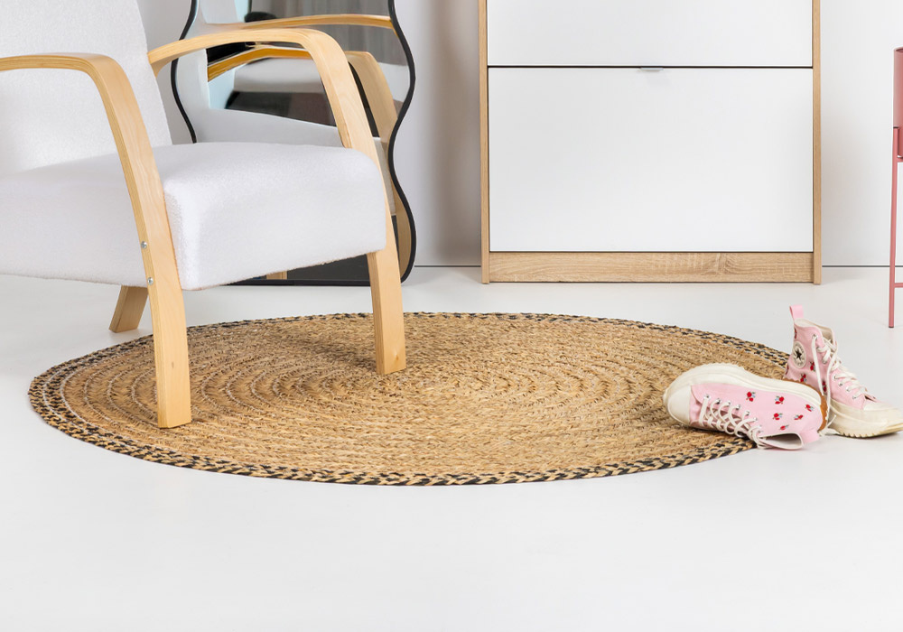 Alfombra de yute 140 cm SIOUX