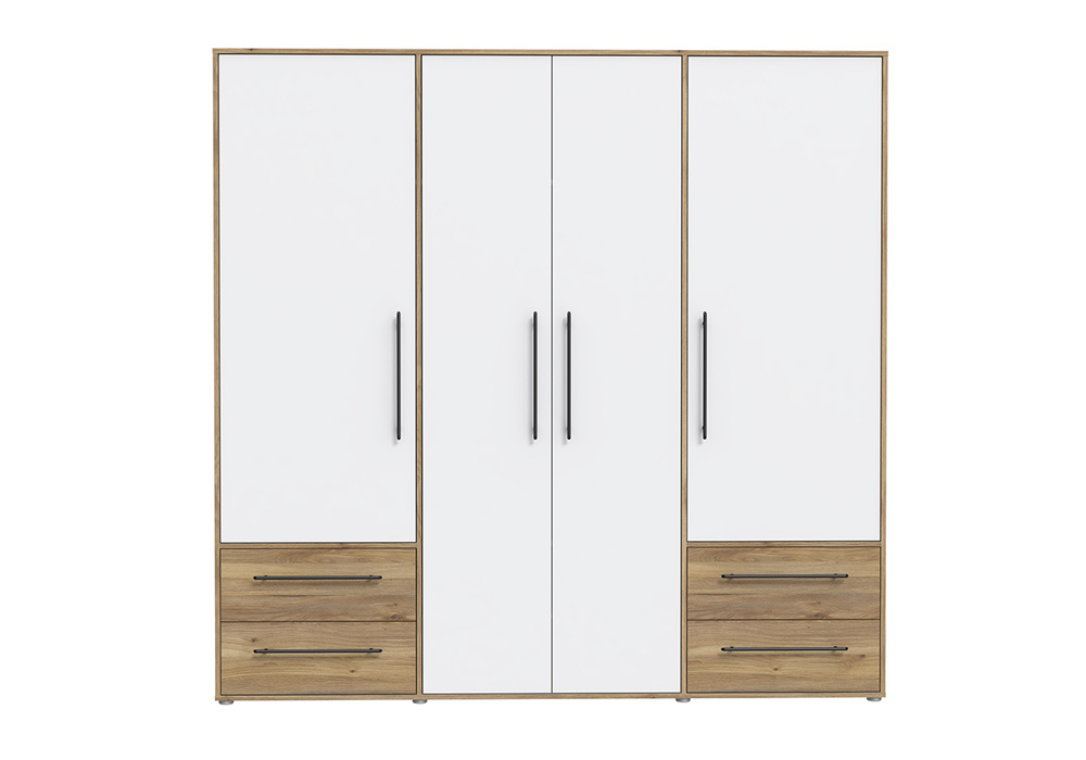 Roupeiro com 4 portas e 4 gavetas PRIMAVERA