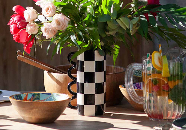 Jarrón de cerámica bicolor CINCINNATI