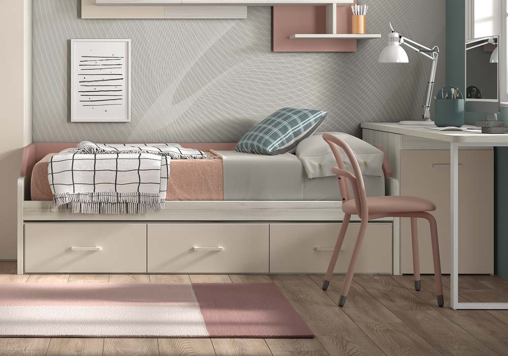 Cama nido de 90 ó 105 con tres cajones corban PLUS