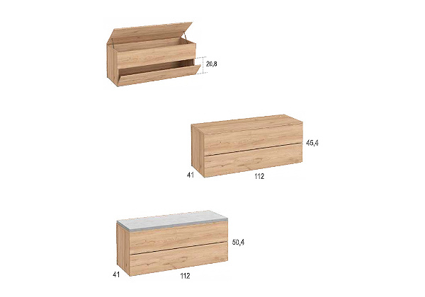 Arcón para pie de cama BASS