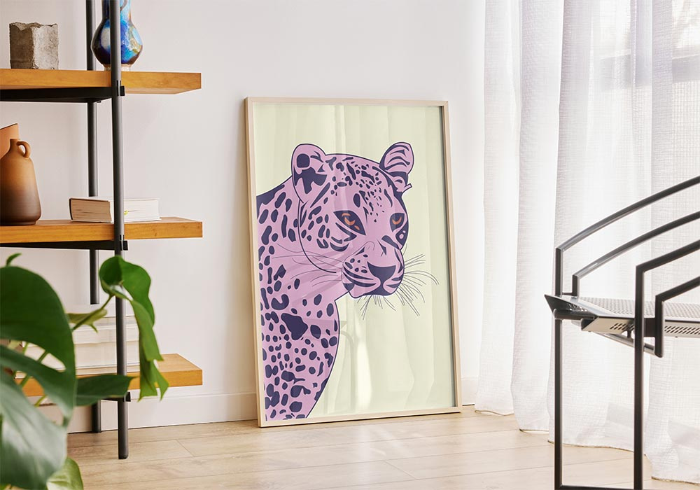 Lámina decorativa pink PANTHER