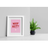 Lámina decorativa why NOT