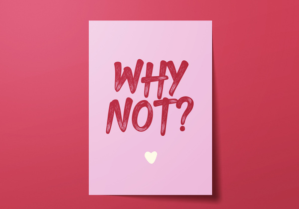 Lámina decorativa why NOT