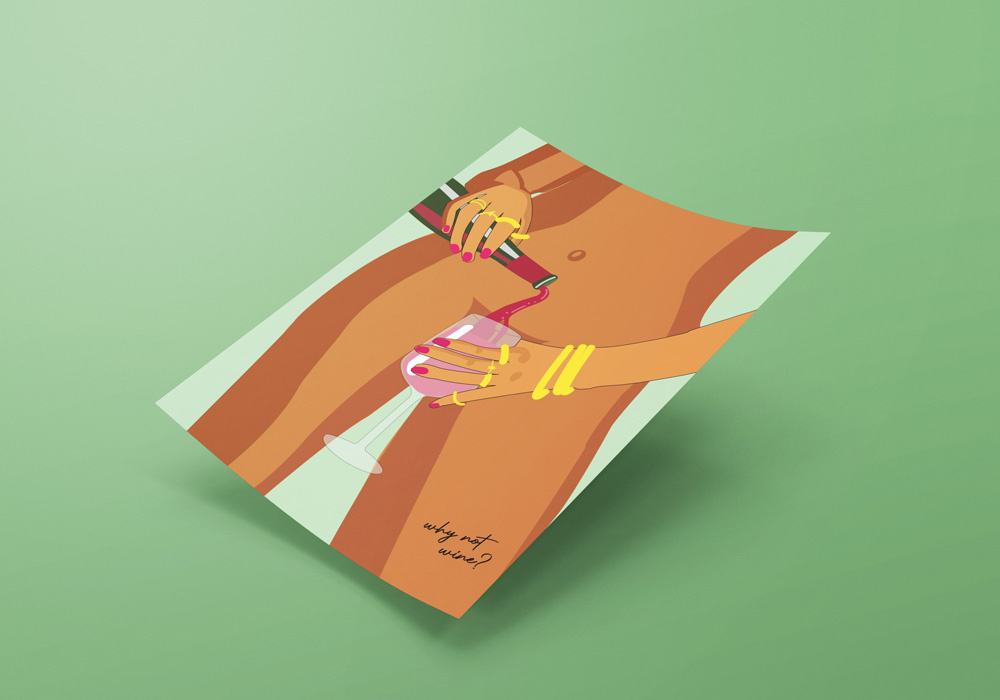 Lámina decorativa WHY NOT WINE