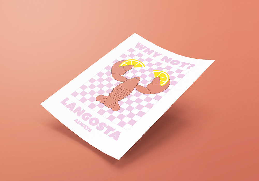 Lámina decorativa LANGOSTA