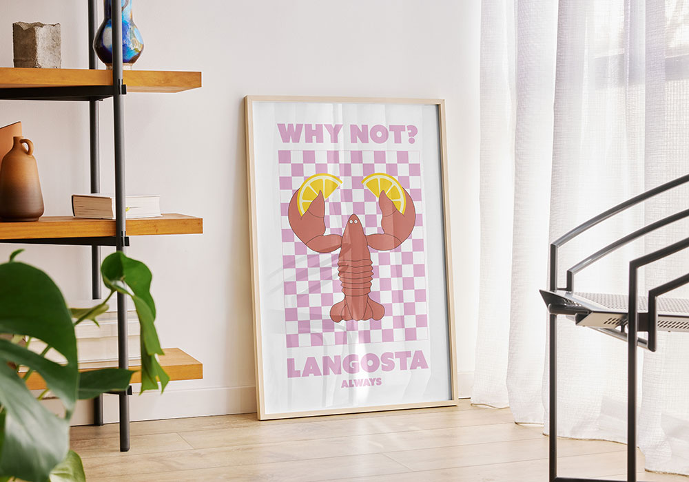 Lámina decorativa LANGOSTA