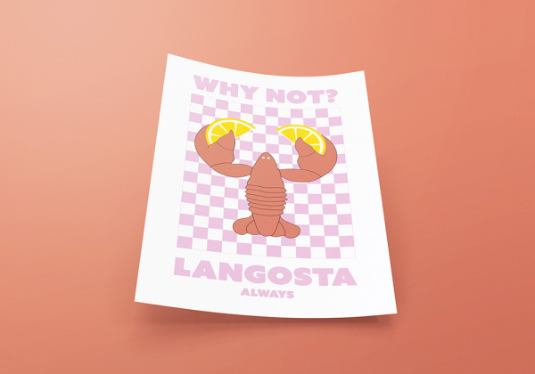 Lámina decorativa LANGOSTA