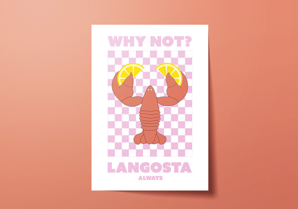 Lámina decorativa LANGOSTA