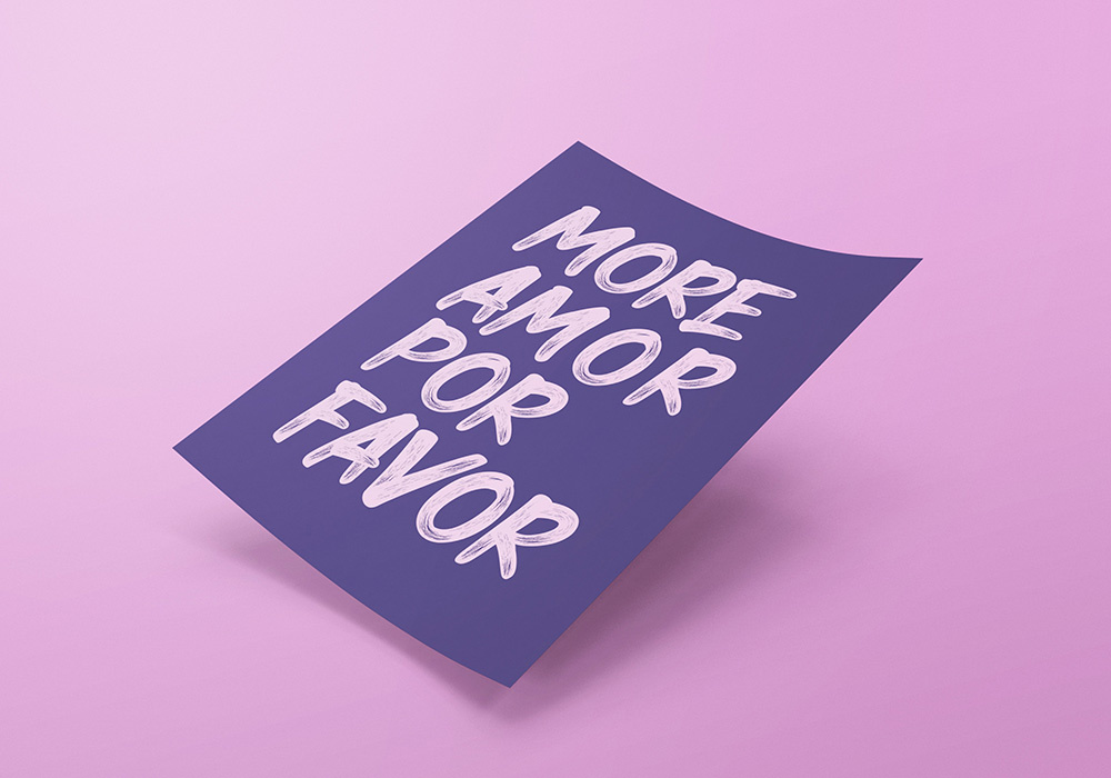 Lámina decorativa MORE AMOR