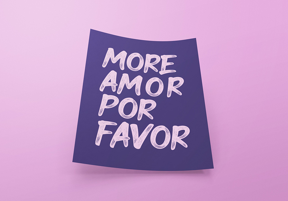 Lámina decorativa MORE AMOR