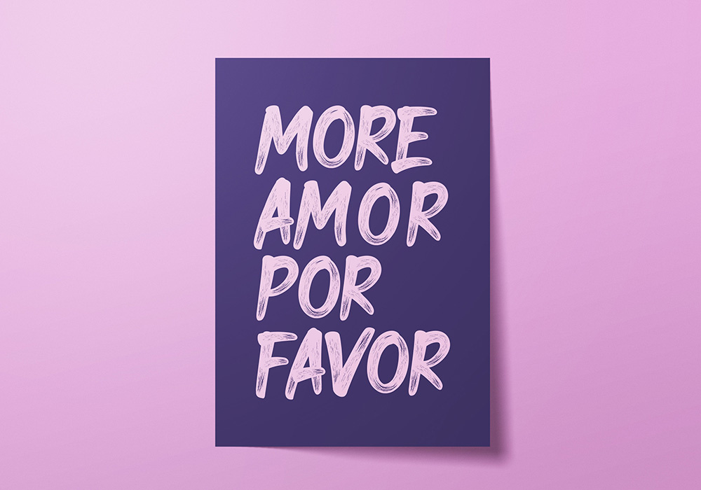 Lámina decorativa MORE AMOR