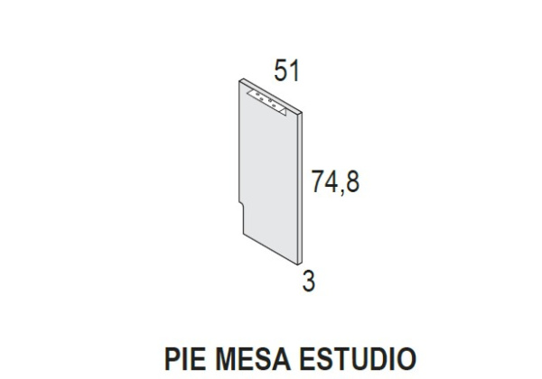 Escritorio con cajonera CLEO