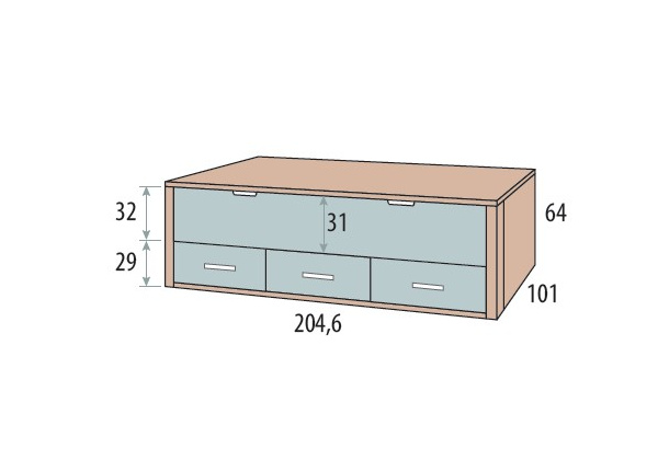 Dormitorio juvenil completo corban SUITE