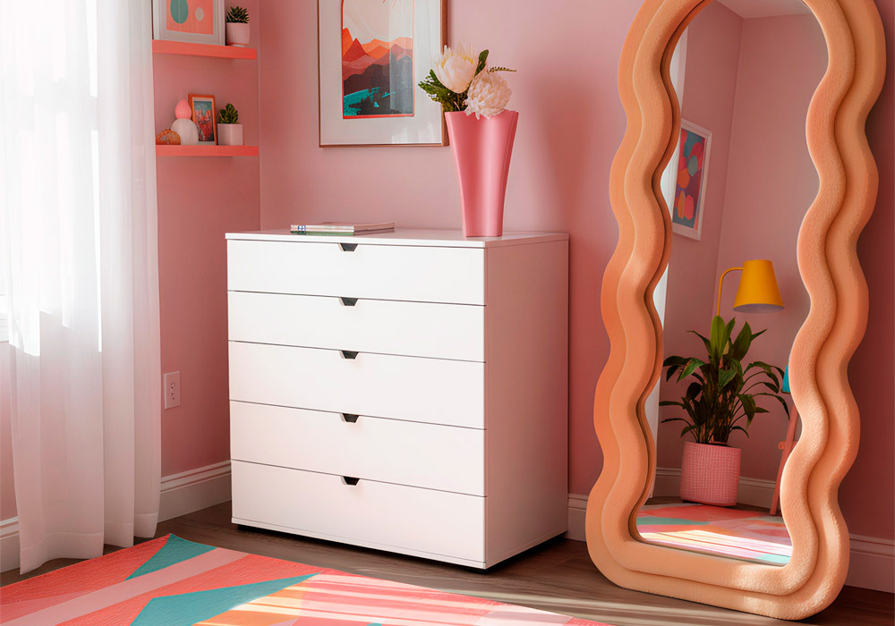 Cómoda com 5 gavetas URBANBOX