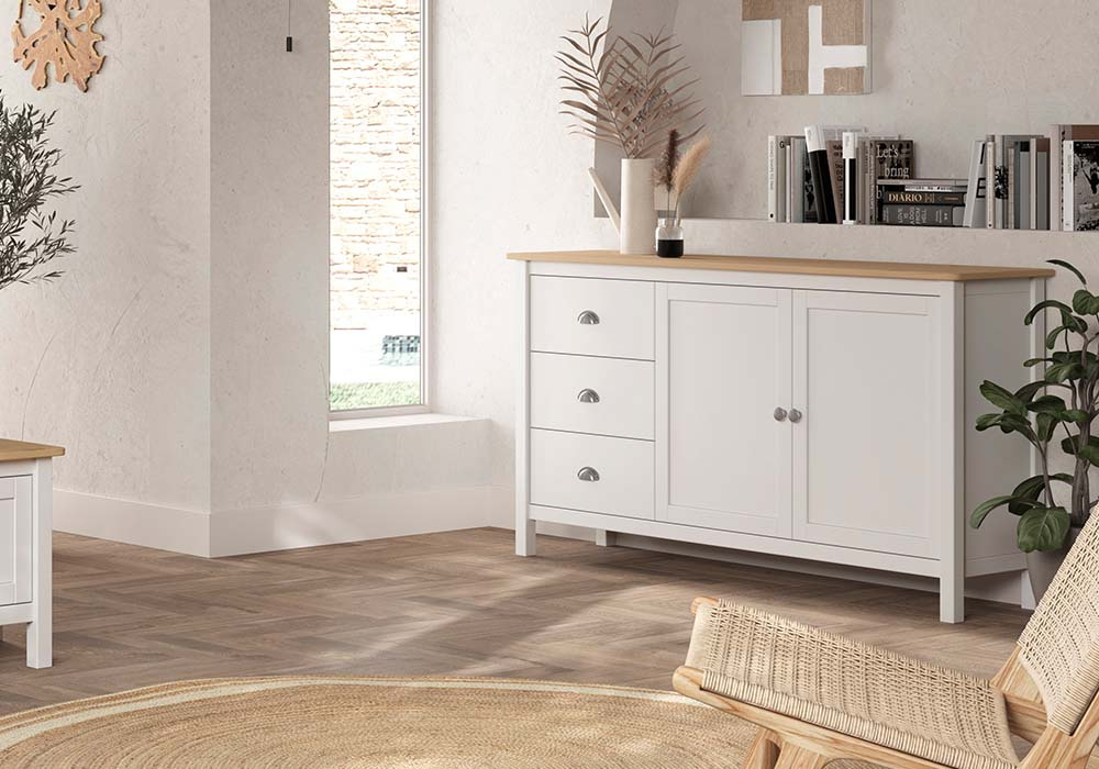 Aparador com 2 portas e 3 gavetas ROSE