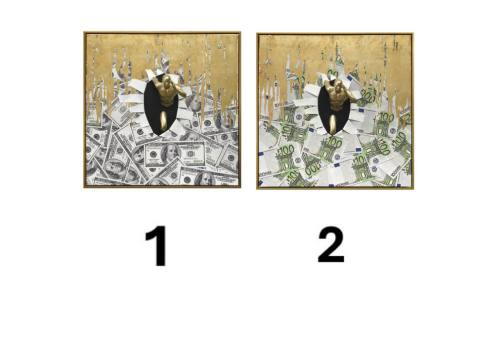 Quadro com moldura MONEY