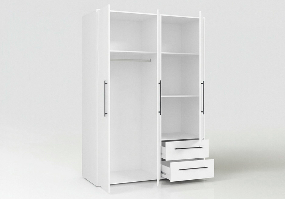 Armario 3 puertas batientes y 2 cajones PRIMAVERA