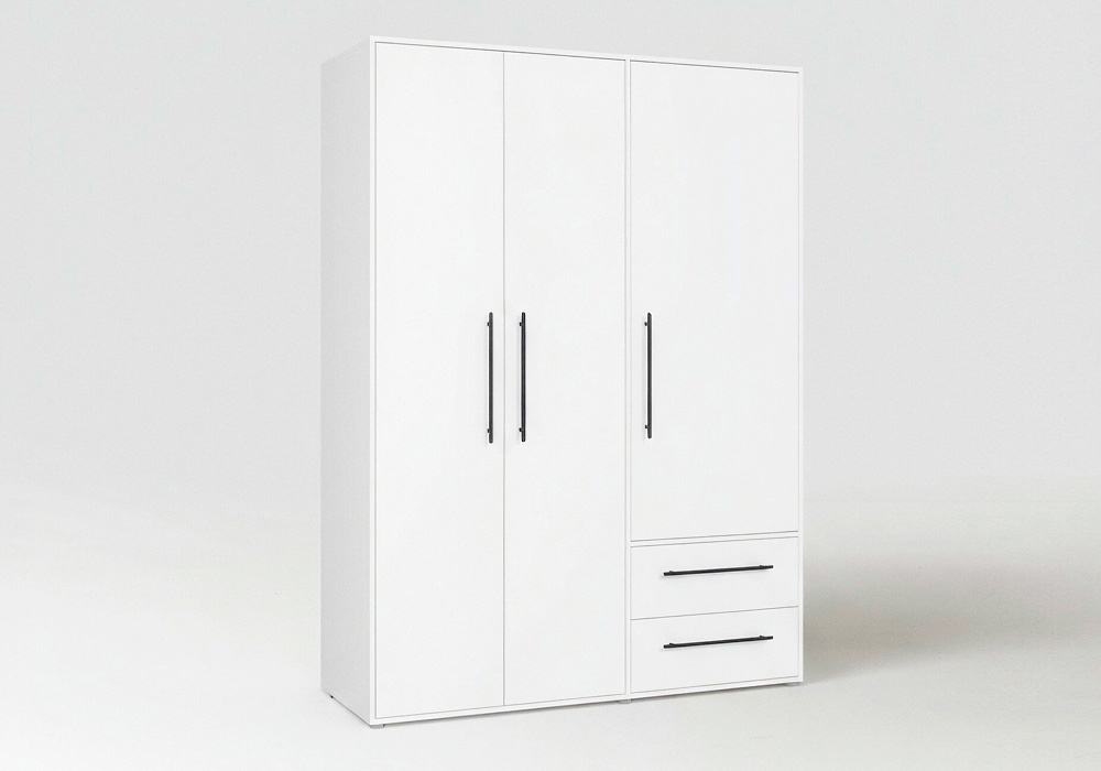 Armario 3 puertas batientes y 2 cajones PRIMAVERA