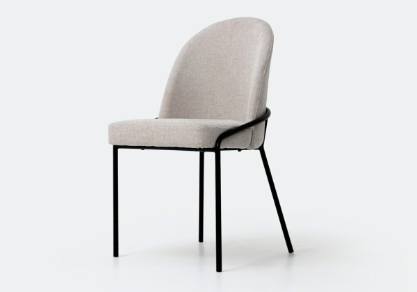 Silla de comedor gris SANA