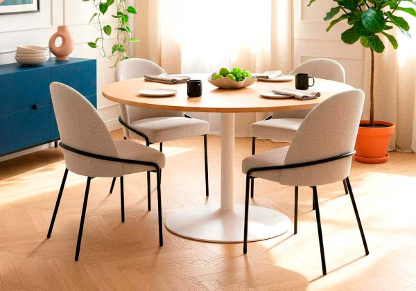 Silla de comedor gris SANA