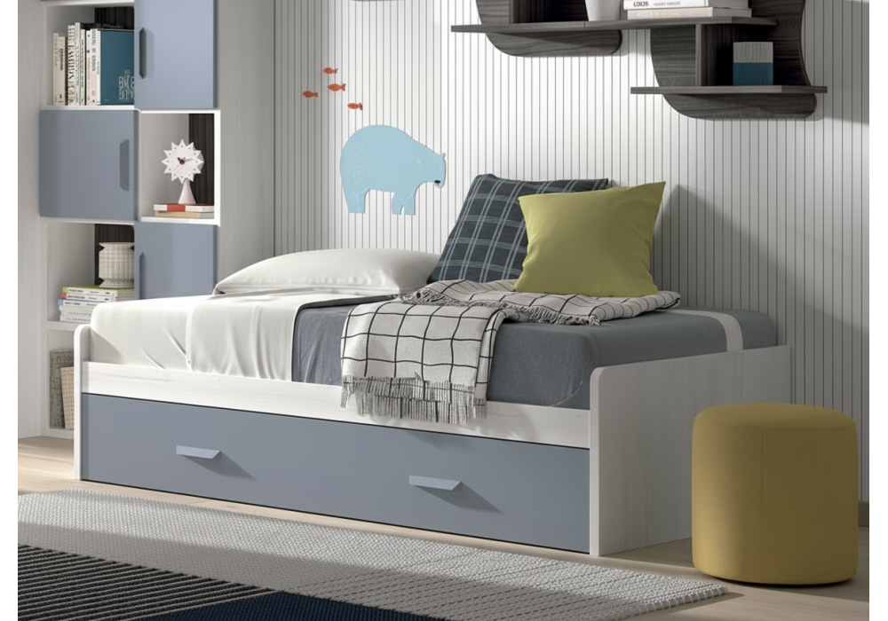 Cama de nide de 90 ou 105 com arrasto somier corban PLUS