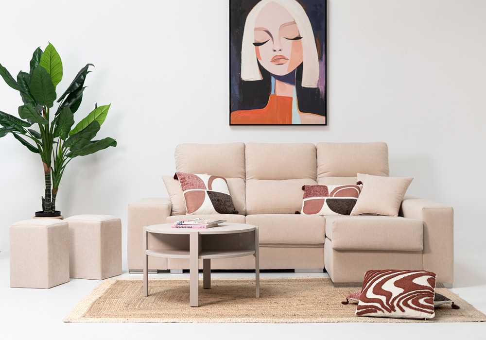 Chaiselongue color crudo FRIENDS