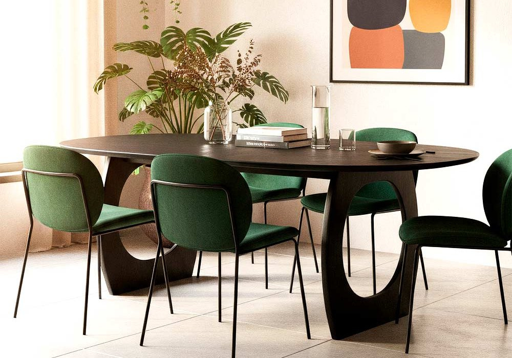 Mesa comedor negra HIDRA