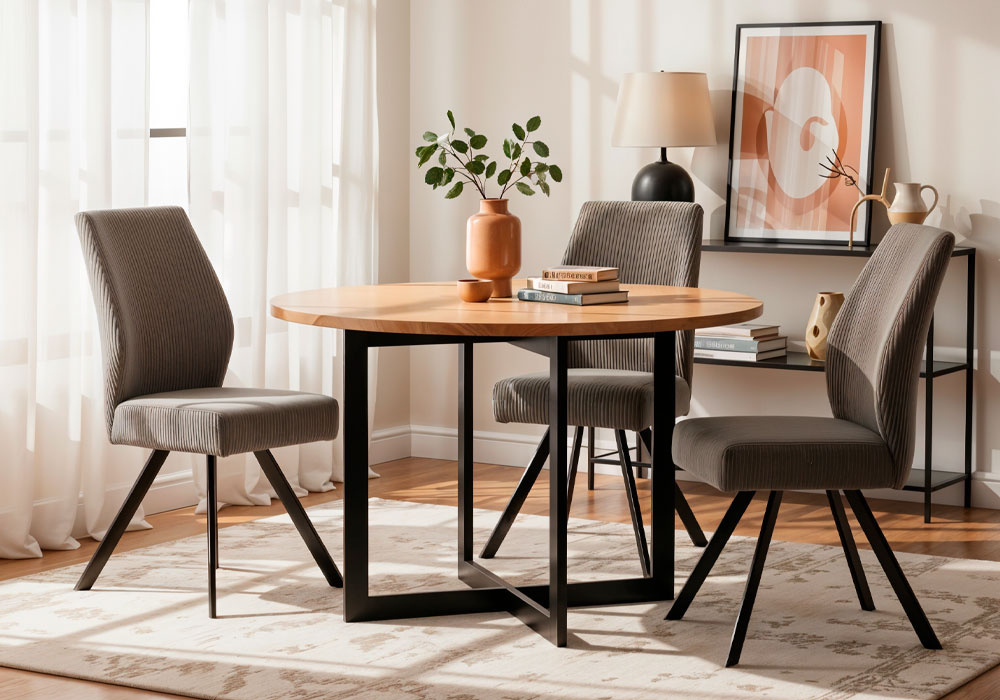 Silla tapizada asiento con muelles AINARA