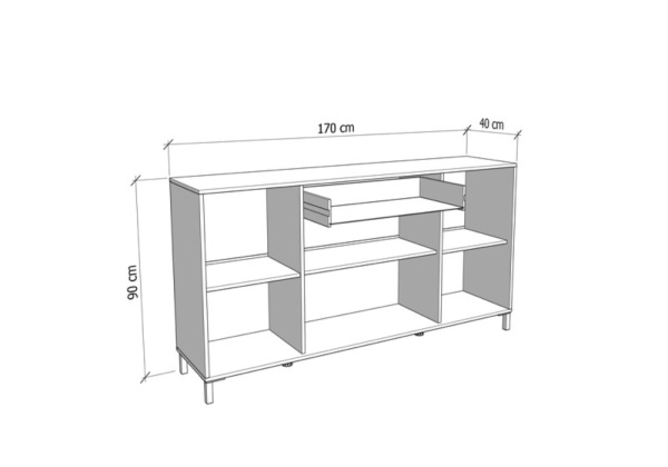 Aparador 4 puertas y 1 cajón AVIGNON