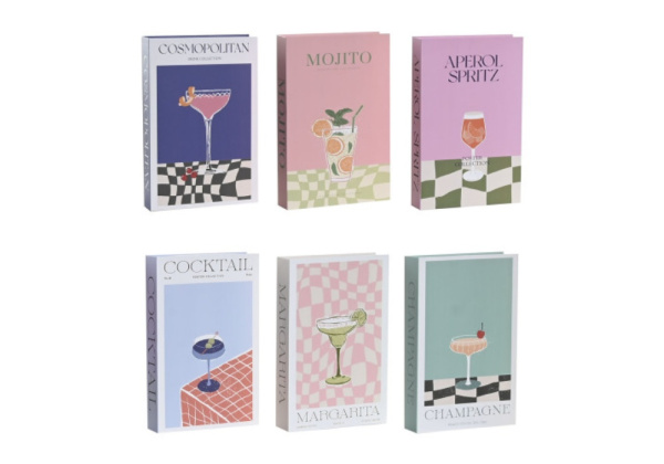 Caja libro de cartón COCKTAIL