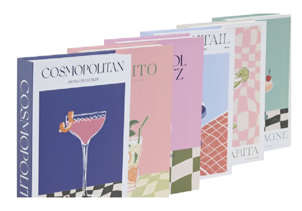 Caja libro de cartón COCKTAIL