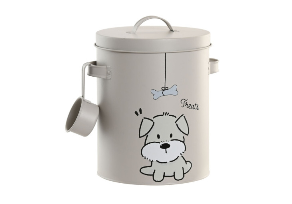 Lata metálica para comida de cão RUMI