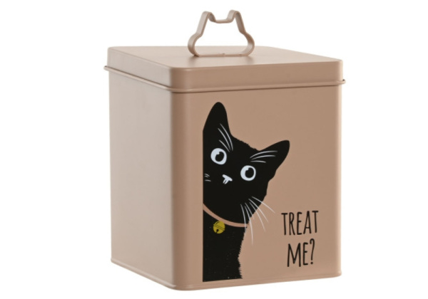 Bote metal para comida gato LUPPY