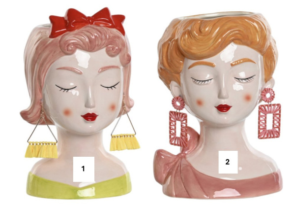 Macetero cabeza de mujer FEMME