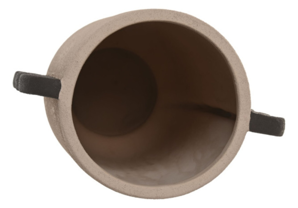 Jarrón gres marrón ONDES