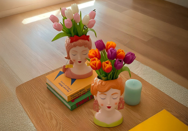 Vaso decorativo busto feminino FEMME